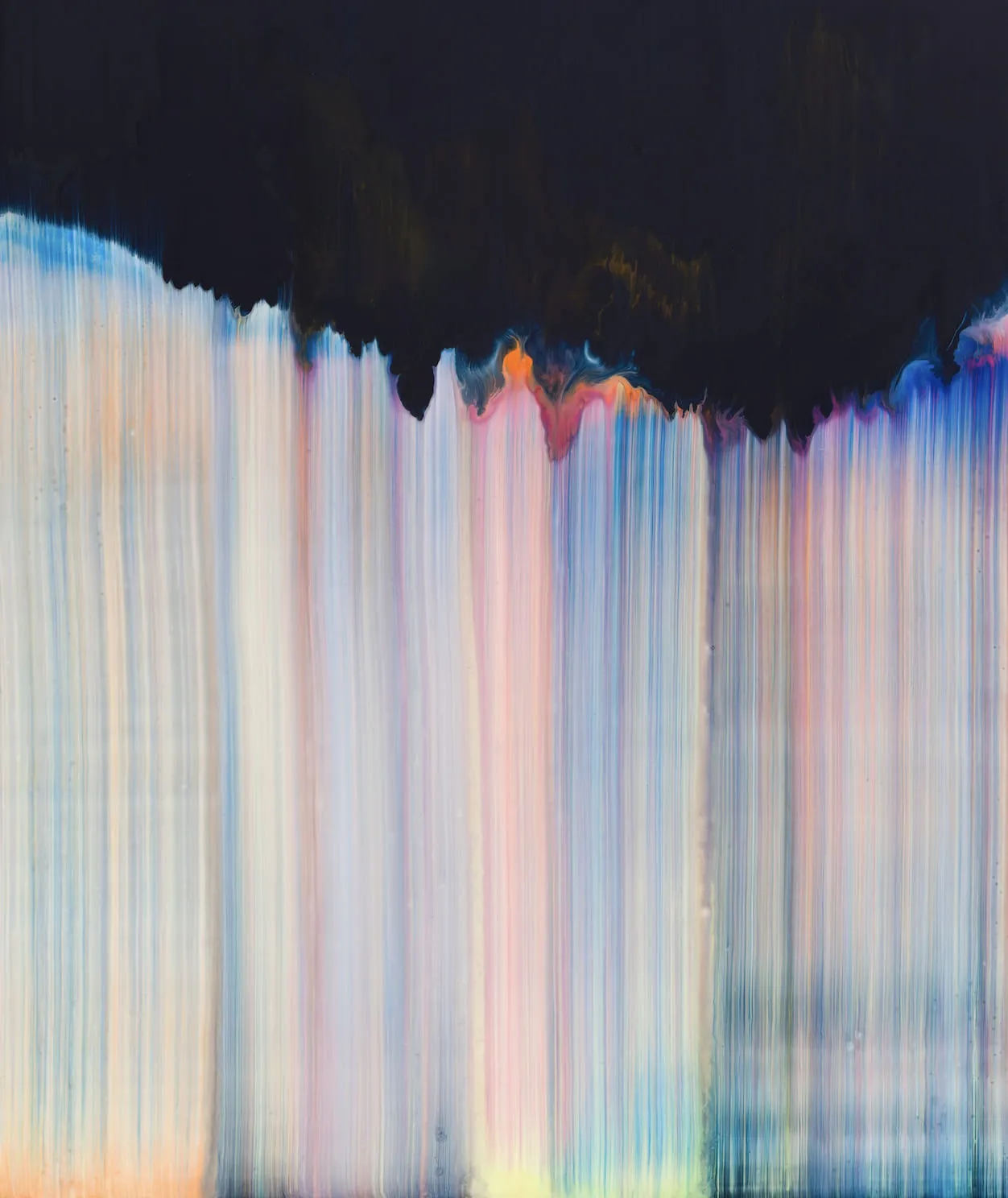 Obra del autor Bernard Frize, pintor francés.