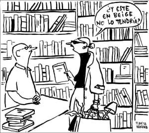 Durante este mes todas mis viñetas en @el_pais van sobre libros. Que ya sé que pasan otras cosas, pero cuando el Titanic