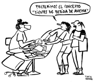 Algunos hippies. La imagen 4 es la versión zurda de la imagen 5, que en su día (2019) causó revuelo y peticiones de firm