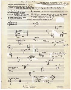 “Flux and Form No. 7” Philip Corner - 1958
#fluxus #philipcorner #music #score #piano