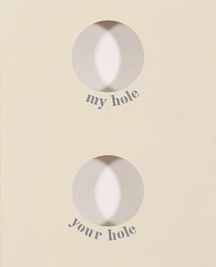 “My Hole - Your Hole” Endre Tót - 1973
#fluxus #endretot #your #my #hole