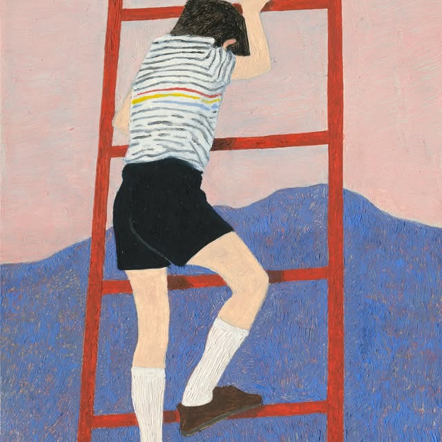 Ascens, 2025
Oil on board
5x7 in

-
#artbasel #contemporaryart #painting #guimtio paris françoisghebaly contemporarypain