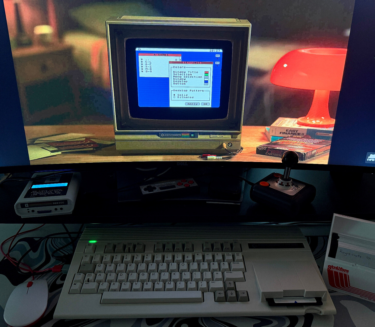 An experimental #Amiga OCS Core for the #Mega65 was released last evening! Wanted to try it out and totally forgot about the Formula 1 sprint qualy.Had to reconfigure the #mouSTer to be an Amiga mouse instead of #Commodore #C135 It works great! Took the x86 path in the 90's so never really used an Amiga and #Workbench so this will be something new to explore! #8bit #16bit #retrocomputing #VintageComputing
