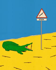 The Stick 🐊

#illustration #drawing #animal #alligator #beach