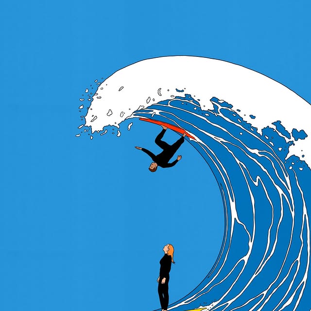 Upside Down 🏄‍♀️

#illustration #surf #sea #film #summer